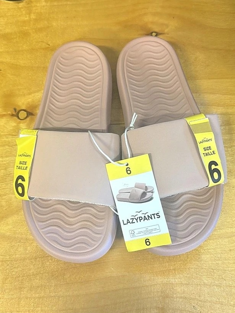Lazy-pants Women's Slide Sandals Gray Size 6 NWT